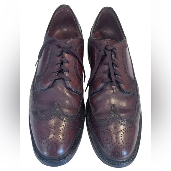 Church Shoes Custom Wingtip Oxford HAND MADE IN ITALY  11.5B LEATHER Brown - Picture 1 of 7